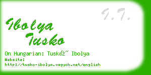 ibolya tusko business card